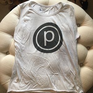 Pure Barre white tank